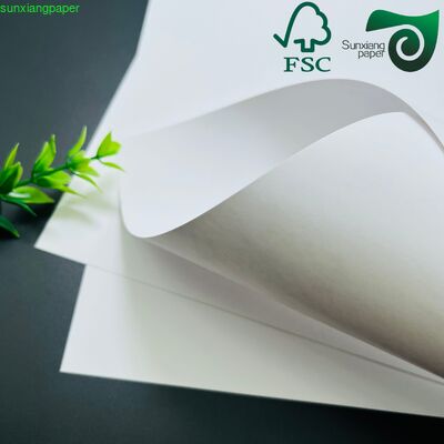 FSC 80gsm 120gsm High Stiffness Uncoated White Virgin Kraft Paper Roll For Packaging Bags
