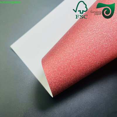 250GSM Premium Glitter Cardstock Luxury Perfume Packaging High End Gift Wrapping Specialty Paper