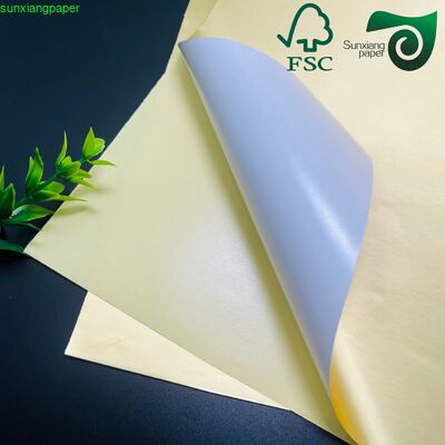 FSC 75gsm Wet Strength White Gloss Label Paper For Beverage Cold Chain Label Packaging