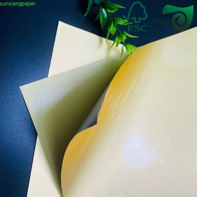 70gsm FSC Metallic Coated Paper Silver Front White Back For Craft Beer Bottle Label Printing