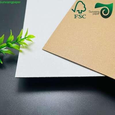 3 Layer White E Flute Cardboard Paper Sheets FSC For Box Manufacturing