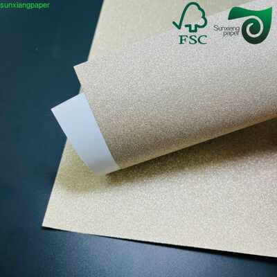 FSC 250GSM Premium Glitter Cardstock For Perfume Packaging Gift Wrapping Paper