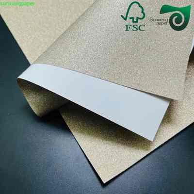 FSC 260GSM Gold Powder Premium Recycled Specialty Paper For Flower Packaging