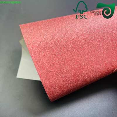 FSC 260GSM Gold Powder Premium Recycled Specialty Paper For Flower Packaging