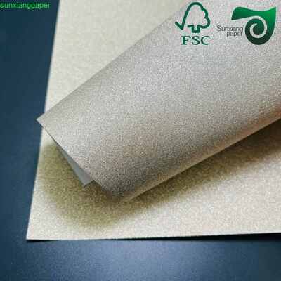 FSC 180GSM Gold Powder Premium Recycled Specialty Paper For Flower Packaging