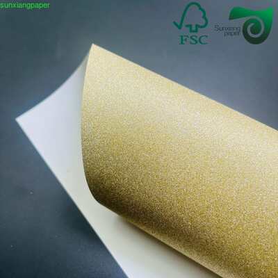 FSC Certified 260GSM Colored Glitter Paper Recycled For Crafts  Packaging