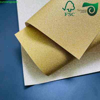 FSC 180GSM Gold Powder Premium Recycled Specialty Paper For Flower Packaging