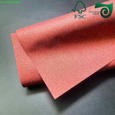 FSC 180GSM Gold Powder Premium Recycled Specialty Paper For Flower Packaging