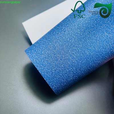 FSC Certified 260GSM Colored Glitter Paper Recycled For Crafts  Packaging