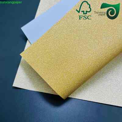 Glitter Foil Colored Paper 120gsm 250gsm Premium Sparkling Wood Pulp Craft Paper for Party Decoration