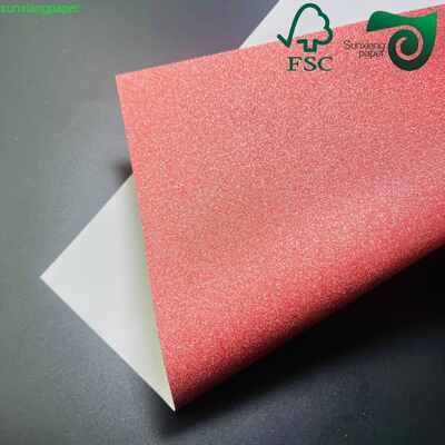 FSC Certified 260GSM Colored Glitter Paper Recycled For Crafts  Packaging