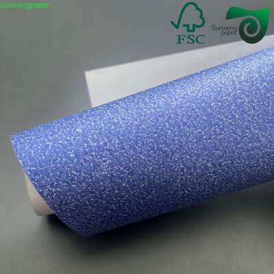 FSC 260GSM Gold Powder Premium Recycled Specialty Paper For Flower Packaging