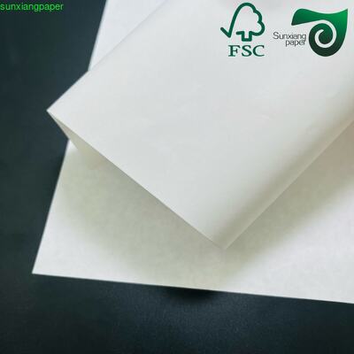 FSC White Oilproof Cupcake Liners Paper For Baking Cups Tray 38gsm 40gsm