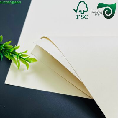 FSC 80gsm Recycled Pulp Cream Woodfree Paper For Notebook Uniform Thickness