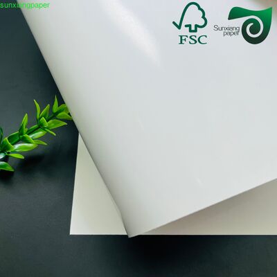 FSC Coated Duplex Stone Paper 100 400μM Recycled Waterproof Double Sided Coated Board