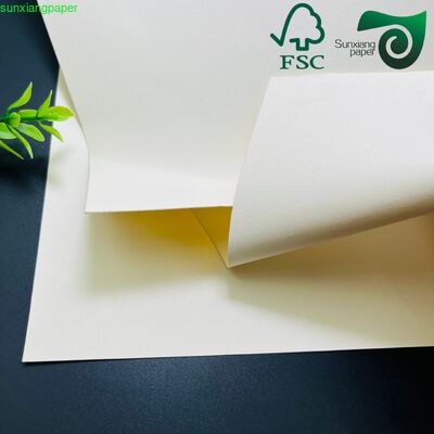 FSC High Bulk Cream Uncoated Offset Book Paper 250gsm Cream Woodfree Book Printing Paper