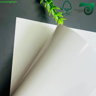 FSC Coated Duplex Stone Paper 100 400μM Recycled Waterproof Double Sided Coated Board