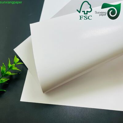 FSC 300gsm 350gsm 400gsm White PE Coated C1S Paper For Food Packaging Boxes