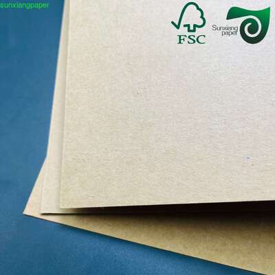 FSC Certified 400gsm 350gsm Brown Kraft Board For Packaging Box Making