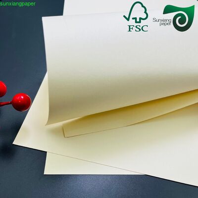 FSC 250gsm Cream Offset Paper Tear Resistant Waterproof For Notebook Printing