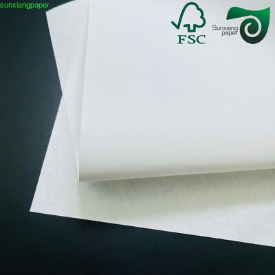 FSC 120gsm Uncoated White Kraft Paper High Strength For Tea Packaging