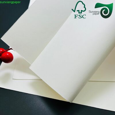 Premium FSC 260GSM Recycled White Embossed Cardstock For Luxury Packaging