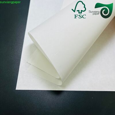 FSC 120gsm Uncoated White Kraft Paper High Strength For Tea Packaging