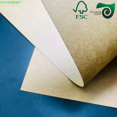 FSC Certified 400gsm 350gsm Brown Kraft Board For Packaging Box Making
