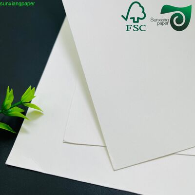 190gsm 200gsm C1S One Side Coated White Cardboard For Food Packaging Box