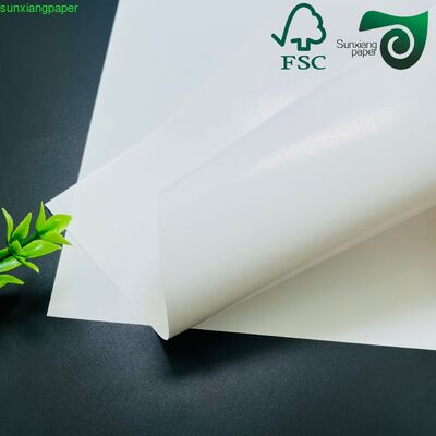 FSC 255gsm 15g PE Coated Frozen Food Grade Paper Moisture Proof For Supermarket Food Packaging