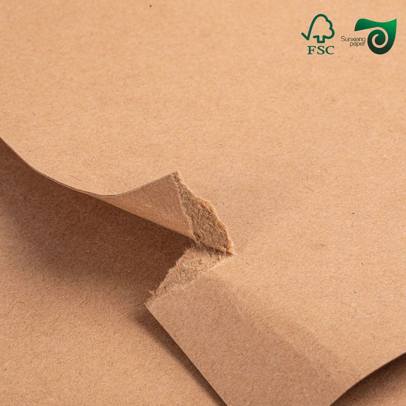 FSC 270gsm 300gsm Food Grade Brown Kraft Board  24" 36" For Lunch Boxes