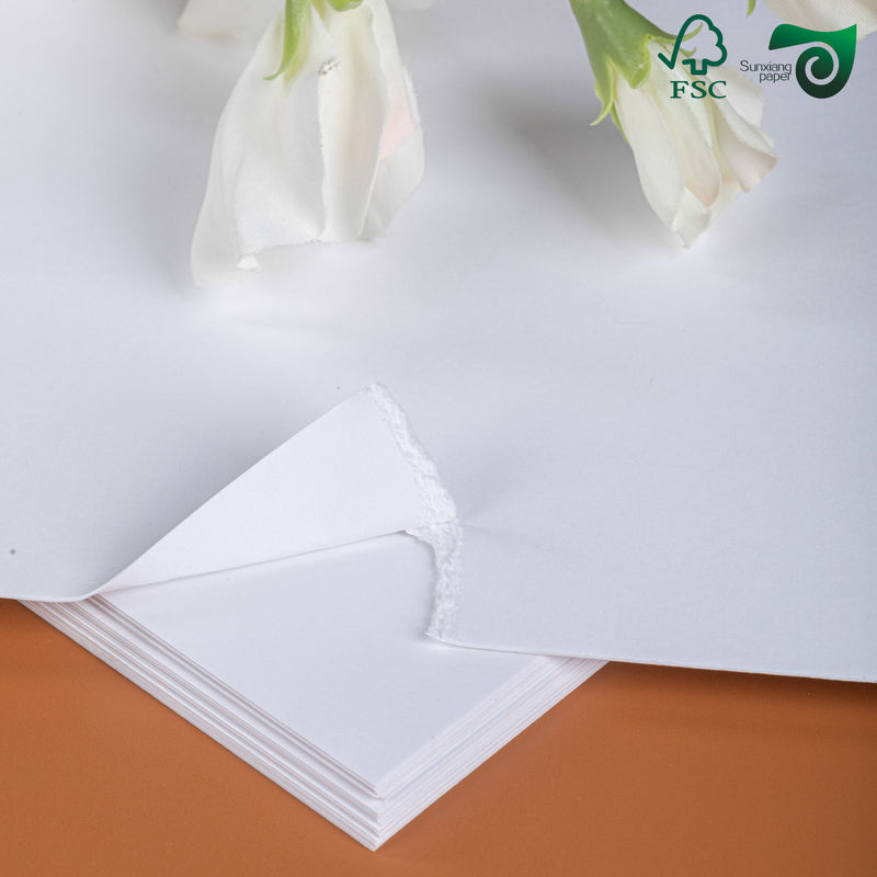 80GSM 90GSM Food Safe White Kraft Paper For Bag Making Ultra Strong Tearproof All Wood Pulp FSC