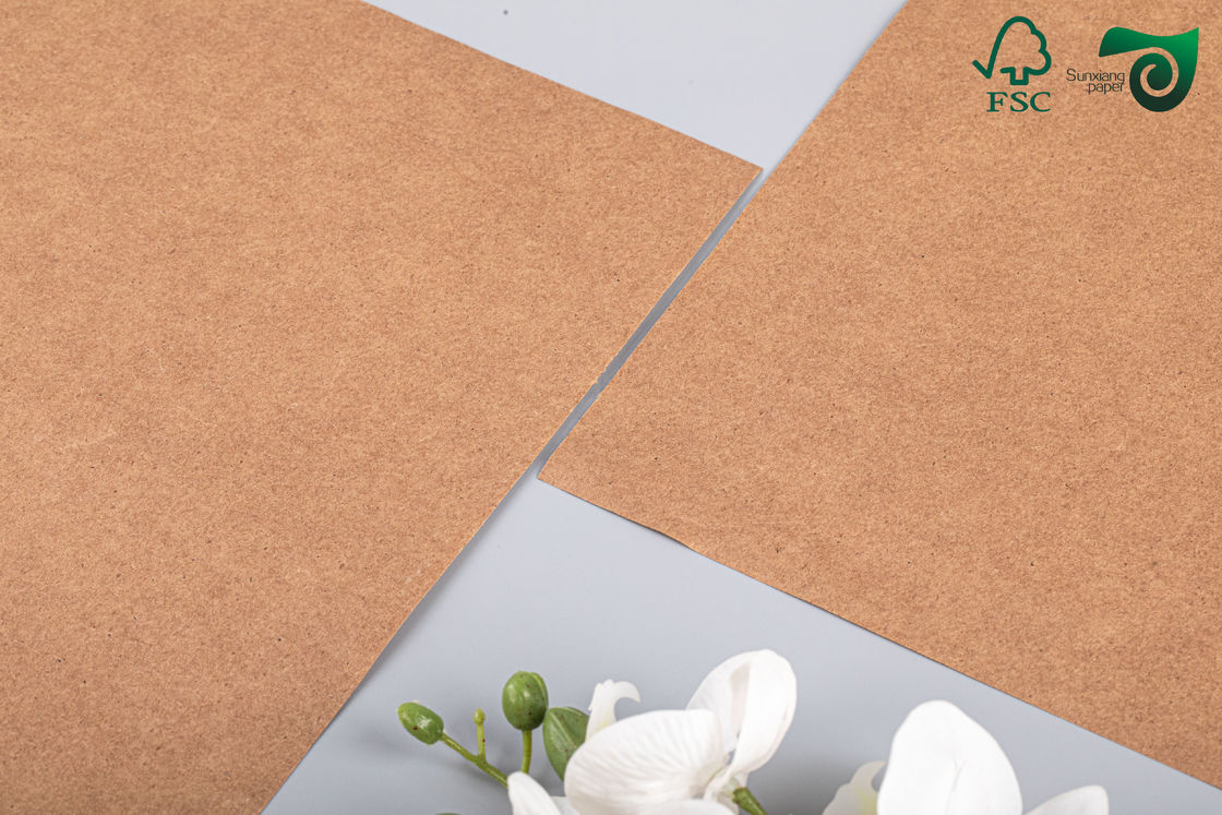 FSC Food Grade Brown Kraft Board 270gsm 300gsm Ideal For Lunch Boxes Food Packaging