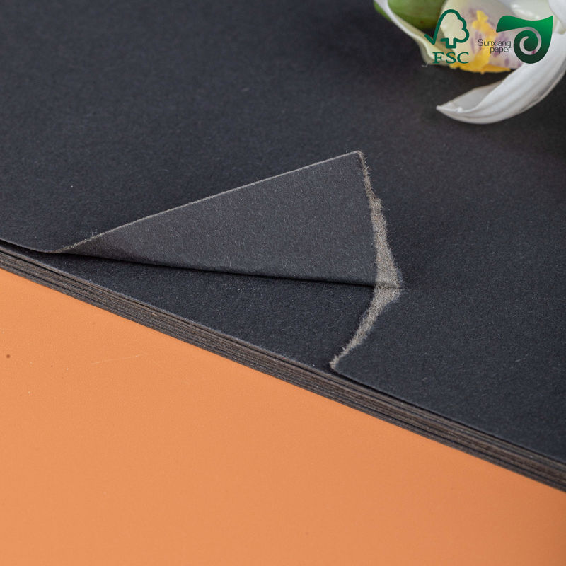 FSC Fold Resistant Double Sided Black Card Paper 150gsm 180gsm For Shopping Bags