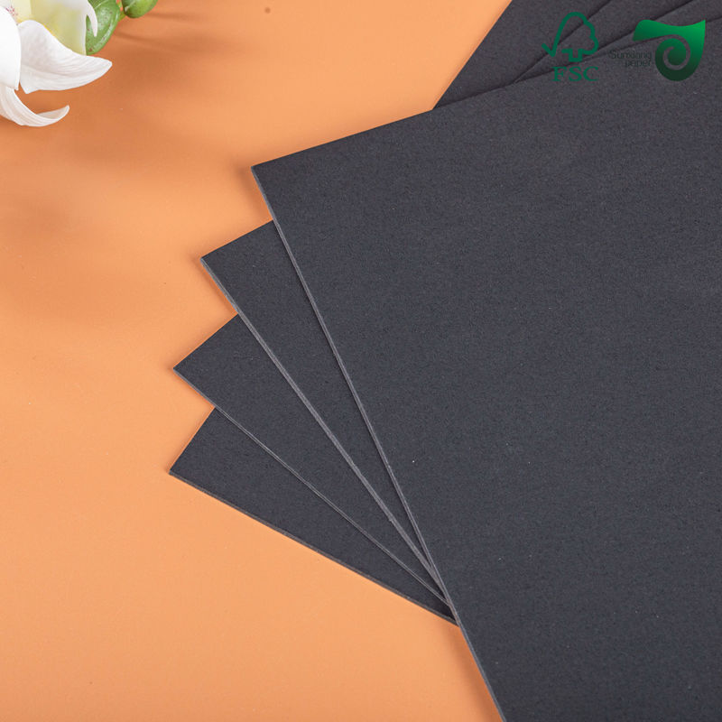 11" 17" FSC Black Chipboard Sheets 1mm 2mm Heavy Duty For File Folders