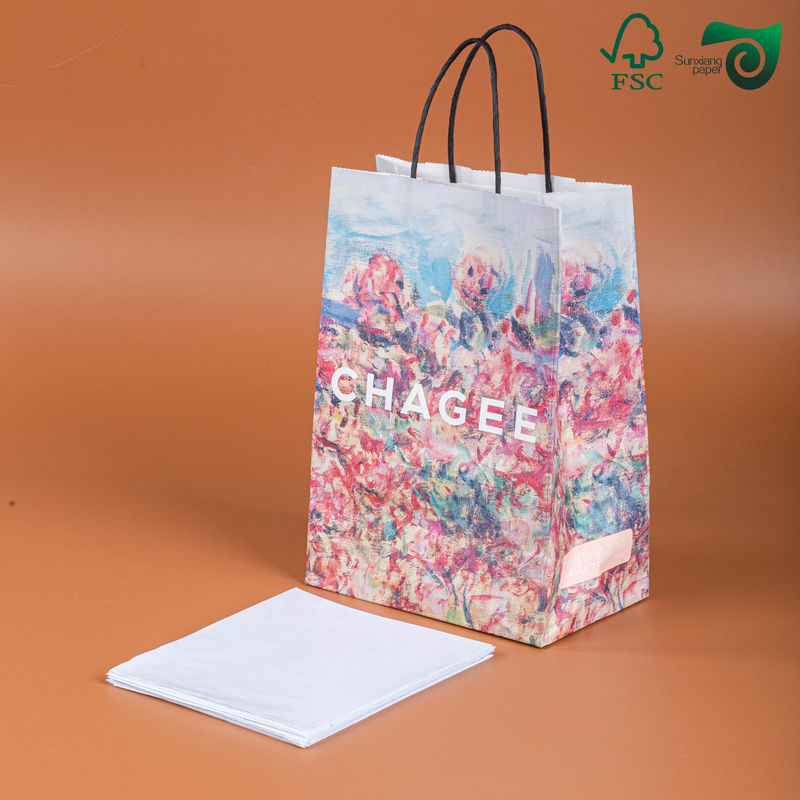 FSC 80gsm 140gsm Recycled Pulp High Toughness Kraft Paper Sheet Roll For Shopping Bags