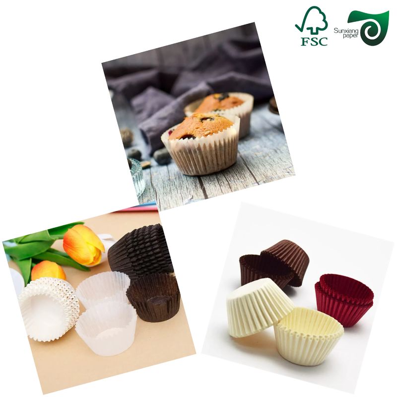FSC 30gsm 35gsm Odor Free Muffin Liner Paper For Baking Cup Holder