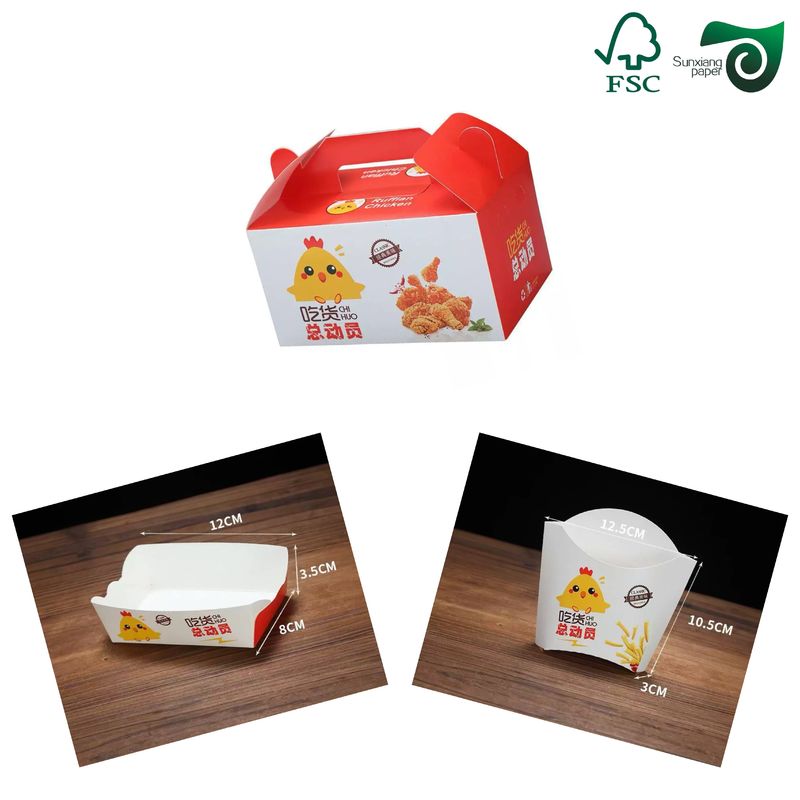 FSC One Side Coated Food Grade Paper Board For Fried Chicken Boxes Takeaway Packaging