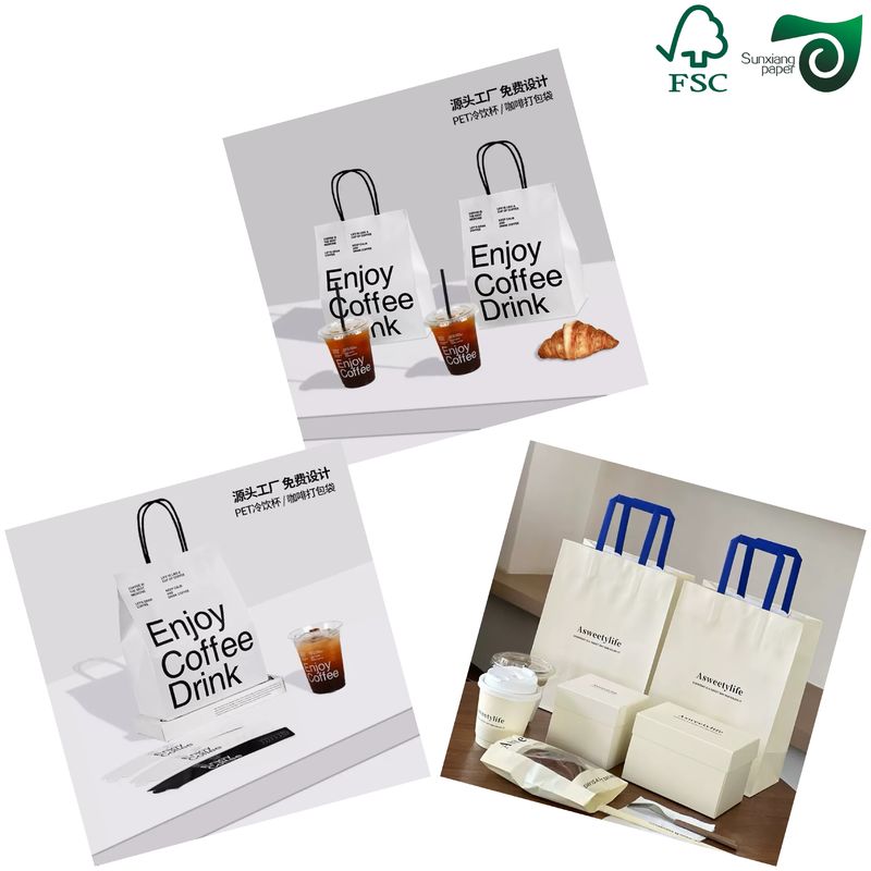 FSC Certified Food Safe White Kraft Paper 50gsm 10g PE Coating  Ideal For Bread Bags