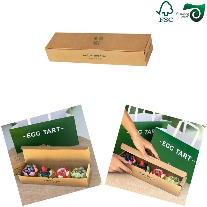 FSC Certified 300gsm Brown Kraft Food Wrapping Paper Fold Resistant For Food Tray Packaging