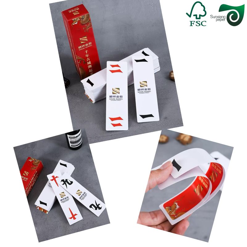 300gsm 330gsm White Coated Cardboard Playing Card Black Core Double Side Glossy Board