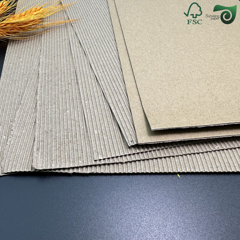 FSC 1mm 1.5mm Thick Corrugated Cardboard Sheets Designed For Pizza Containers