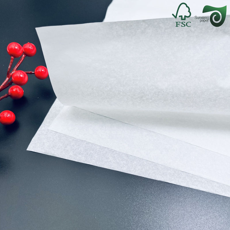 FSC 35gsm 40gsm Food Safe Coated Silicone Wrapping Paper For Baking 12 18 Inches