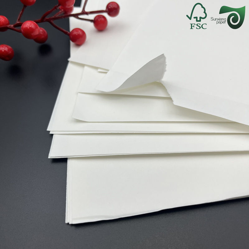 250gsm Food Grade White  Kraft Paper One Side Glossy FSC Certified For Food Packing