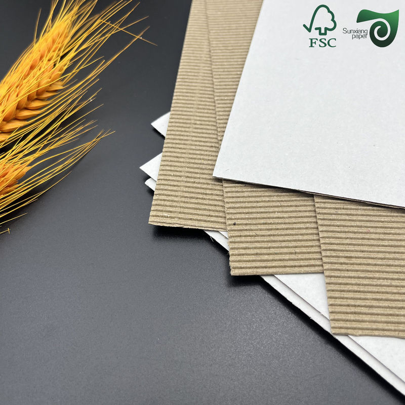1mm 2mm Micro Flute Corrugated Cardboard Sheets For Food Packaging Box