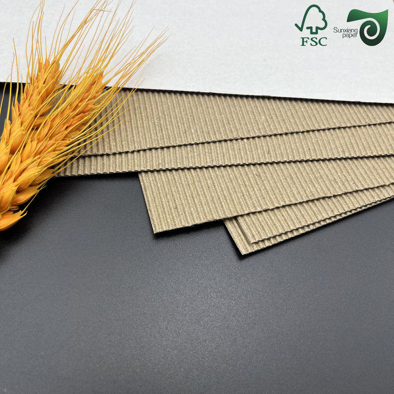2 Layer White Corrugated Board With E And F Flutes  Available In Thicknesses Of 1mm 1.2mm 1.5mm 1.6mm
