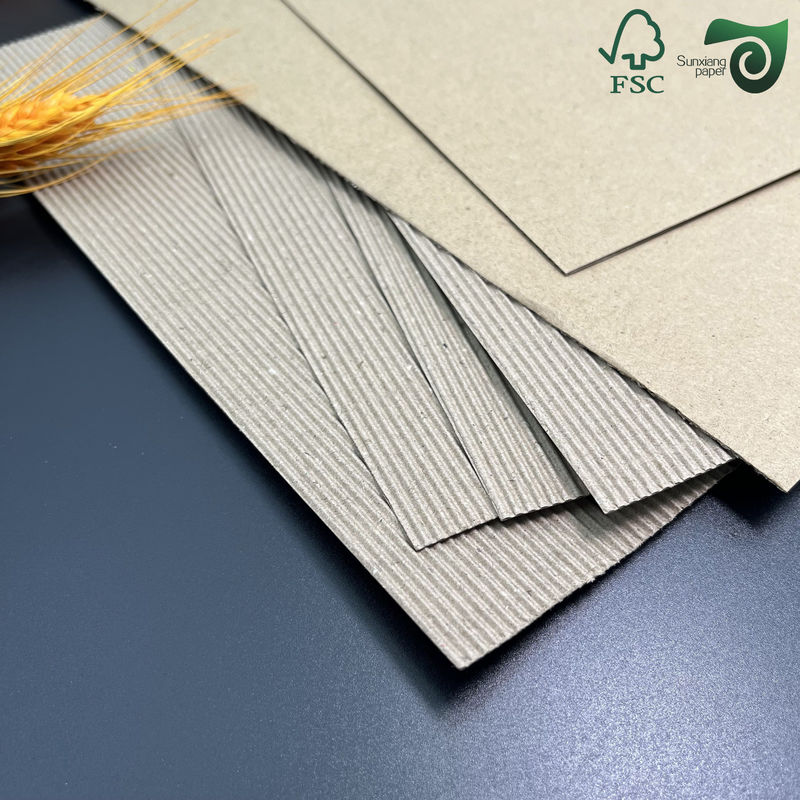 1.2m 2 Ply Wide Two Layer Single Face Corrugated Cardboard Rolls Custom Length