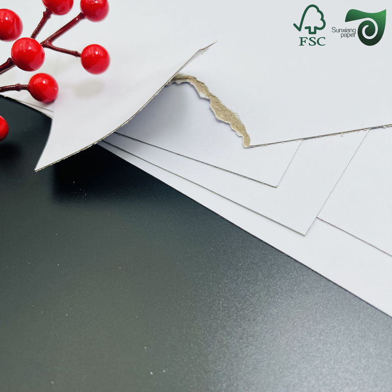 FSC 1mm Grey Cored Dual Sided White Cardstock Matte Finish With Superior Ink Absorption