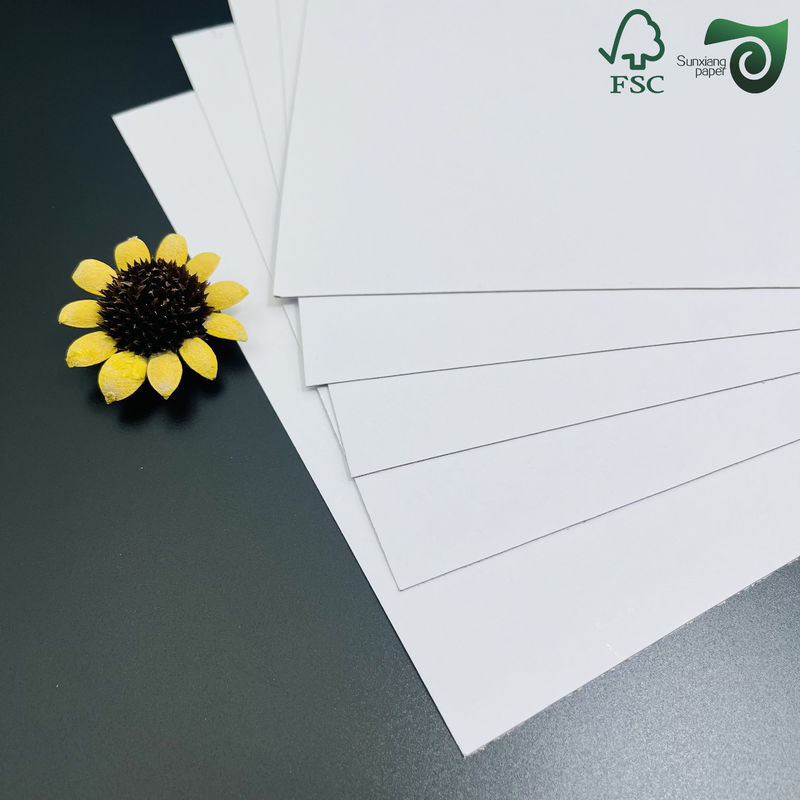 1mm 820g White Cardboard FSC With Grey Middle Layer 2 Layer Laminated Carton Board 31" 43"