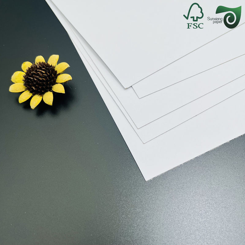 FSC 2mm Grey Cored Dual Sided White Cardstock Matte Surface Superior Ink Absorption